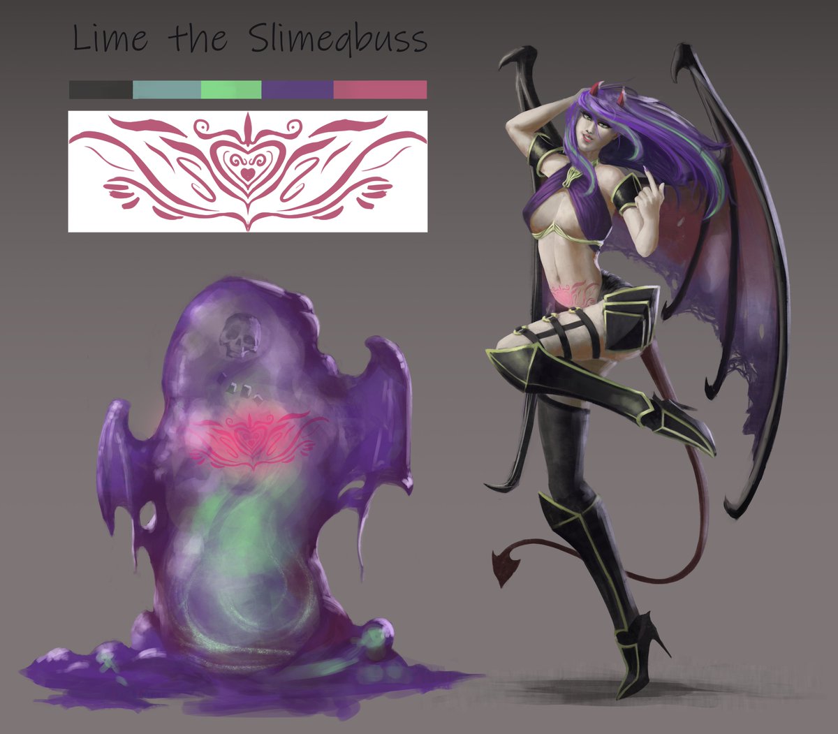 loki_kiwi's tweet photo. @_petalouda_ Already a succubus demoness but here's lime https://t.co/vSTxSSrvBL
