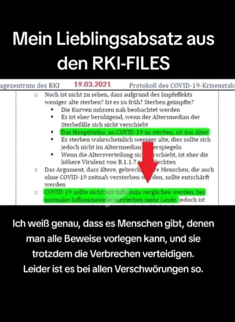 MathiasMarkert's tweet photo. "Bei normaler Influencawelle versterben mehr Leute als bei Covid-19"!
Hach ja ... das ist auch einer meiner Lieblingssätze!
(Ermittlungstaktisch gemeint!!)!!
Und solcher Lieblingssätze habe ich viele inzwischen ...

Fragt mich mal, was Staatsanwälte sagen und schreiben, wenn ich denen diese Sätze vorhalte ... es ist einfach genial. 😃😃😌😌
Ich mache weiter und ich kriege die vor Gericht. ALLE.
Mit Euch und Eure Hilfe oder halt ohne, wie es aussieht.
Egal, aber es wird. 
"Man" muss halt nur was tun:
Strafrechtliche Aufarbeitung "Corona Pandemie"!
Ich habe gegen Merkel, Scholz, Spahn und Lauterbach Strafanzeige gestellt wegen des Verdachts folgender Straftatbestände:
Körperverletzung, gefährliche Körperverletzung, schwere Körperverletzung und Körperverletzung mit Todesfolge, §§ 223, 224, 226, 227 StGB, auch in der Form der Körperverletzung im Amt und durch Unterlassen, §§ 340, 13 StGB und anderen.
https://t.co/iAM7z3FBsT
X
https://t.co/lqlnv6lFfB
fb
https://t.co/pgi8cz62kG
telegram
https://t.co/wDKII8Umqr
instagram
https://t.co/FLxzUIc5PG