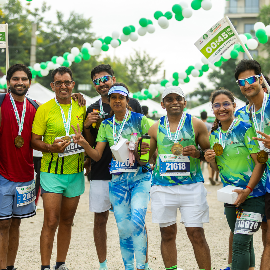 greenfitfound's tweet photo. More Than Just a Run. It Was a Feeling. 🏃‍♂️✨

From the starting line to every finish, every smile, every cheer and every unforgettable moment — the #AadharPrimeGreenFitHalfMarathon 2026 was truly special. 🏁🌱

A few moments. A thousand memories. 💚

#GreenFitHalfMarathon https://t.co/GsROdzscdc