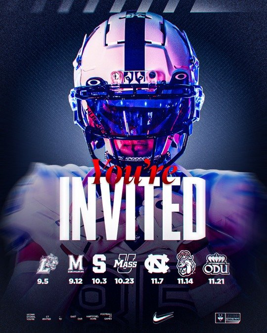 AlbertFenaroli's tweet photo. Jacked up to be invited to The Rent!
Grateful to Coach Leddy and UCONN Football!
@CoachLeddy12 @CoachMJacobs34 @BoButtermore @Coach_Manalac @JakeDelCampo @coachmasonhmark @AngeGaspard24 @CoachCandle @CoachTEarlSmith https://t.co/WGt9fNg7WQ