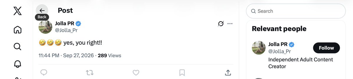 Gabriels2cz's tweet photo. I was asked why did you get blocked by @Jolla_PR.  The answer is, I told her she wasn't talented, she was only in the game for the money, that she wasn't special, I gave away her content, and I think my comments made her rethink her shitty career choices.  The last comments 👇 https://t.co/iFAiMF54sH