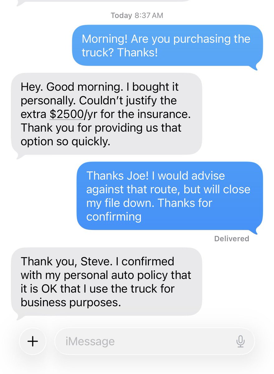 BrokerSteve412's tweet photo. Will be a fully branded/wrapped pickup truck btw 

Quoted under $5k annually on the commercial auto…in FLORIDA

Ok sir good luck 🤷🏻‍♂️ https://t.co/V7zoUvuyqS