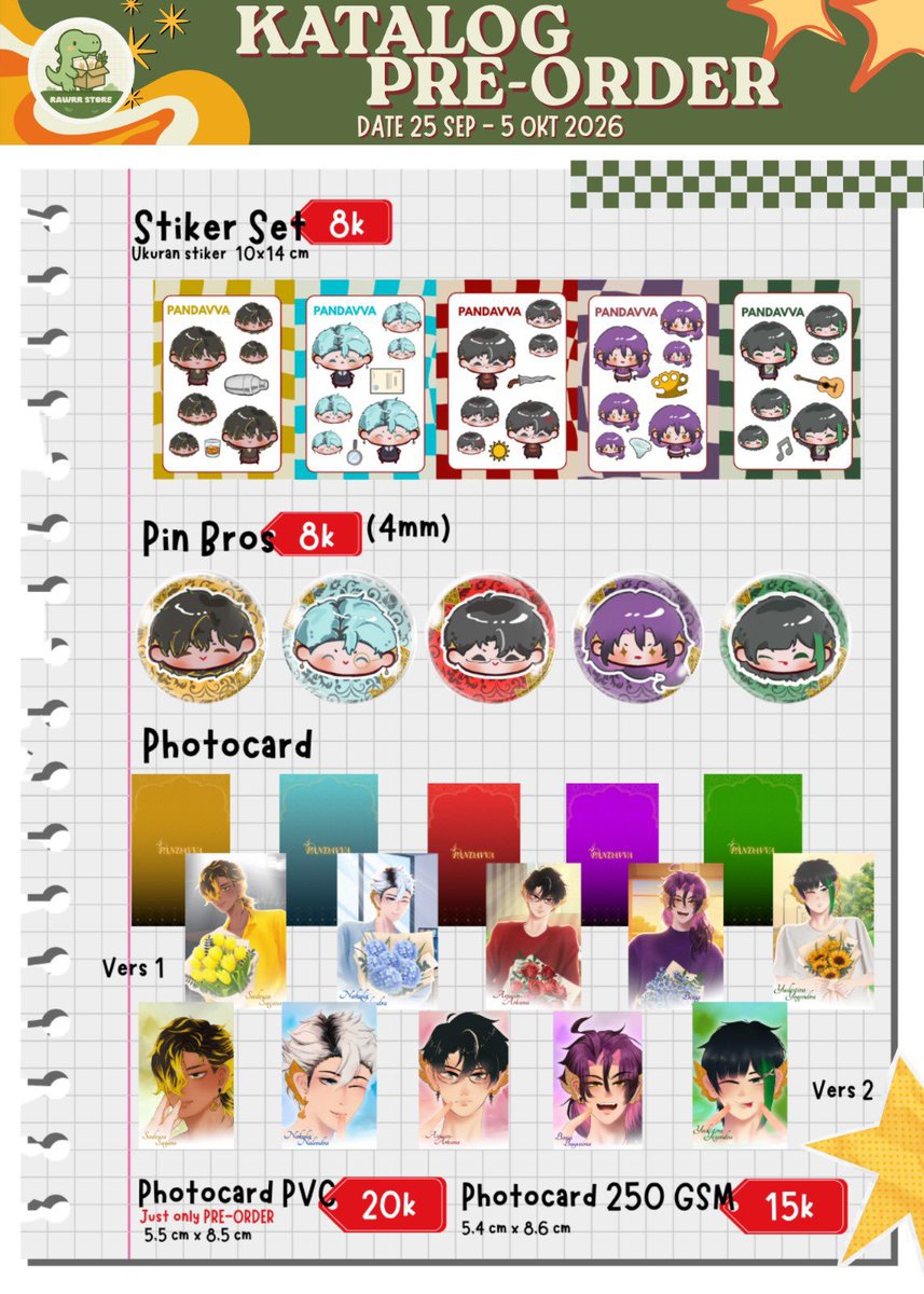 Kenycoid's tweet photo. WELCOME TO RAWRSTORE! 🐾✨
Katalog final #CF23 & #IMAGI4 is here!
PO batch 1 buka 25 Sept sampai 5 Oct
- Available for Pick up order & Mail order
🔗 https://t.co/0JFgWxBddR…
🙌🏻UNTUK SPESIAL ITEM ADA LIMIT STOCK
Kalau abis di PO batch 1 g ada di batch 2 yah https://t.co/e13kDO595J