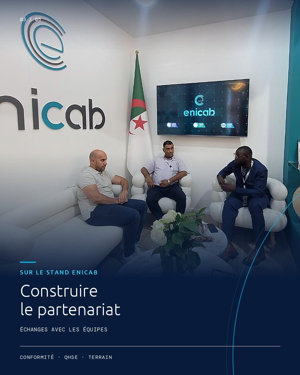 Nordik_Consult's tweet photo. Nordik Consulting sur le terrain 🏭
Du 21 au 26 Septembre, notre équipe s'est rendu en Algérie pour la réception en usine chez @ENICAB_SPA à Biskra, d'une commande de câbles pour TGS, représentant officiel de la marque au Sénégal et dans la sous-région.
🔗 https://t.co/2PSLaiE5HW https://t.co/2M3OEevY4H