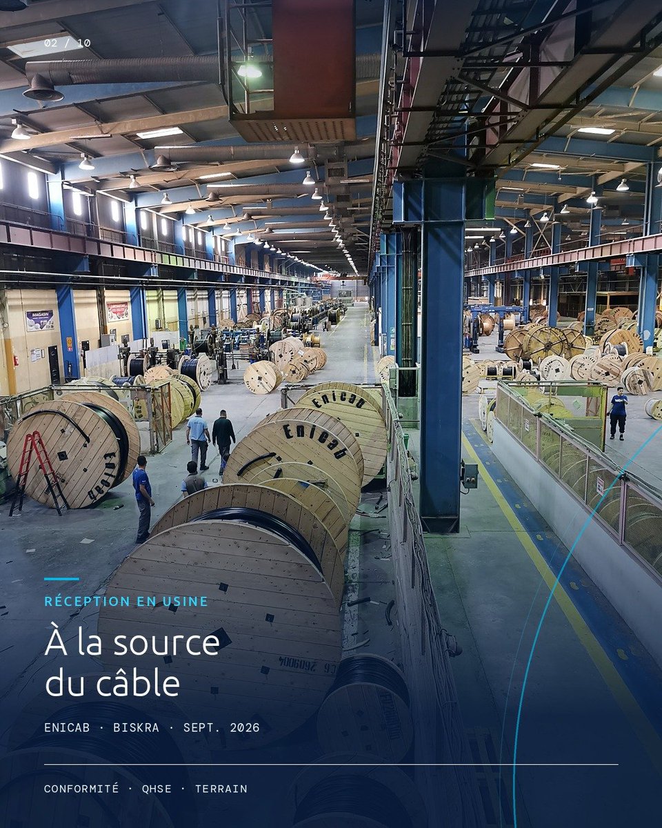 Nordik_Consult's tweet photo. Nordik Consulting sur le terrain 🏭
Du 21 au 26 Septembre, notre équipe s'est rendu en Algérie pour la réception en usine chez @ENICAB_SPA à Biskra, d'une commande de câbles pour TGS, représentant officiel de la marque au Sénégal et dans la sous-région.
🔗 https://t.co/2PSLaiE5HW https://t.co/2M3OEevY4H