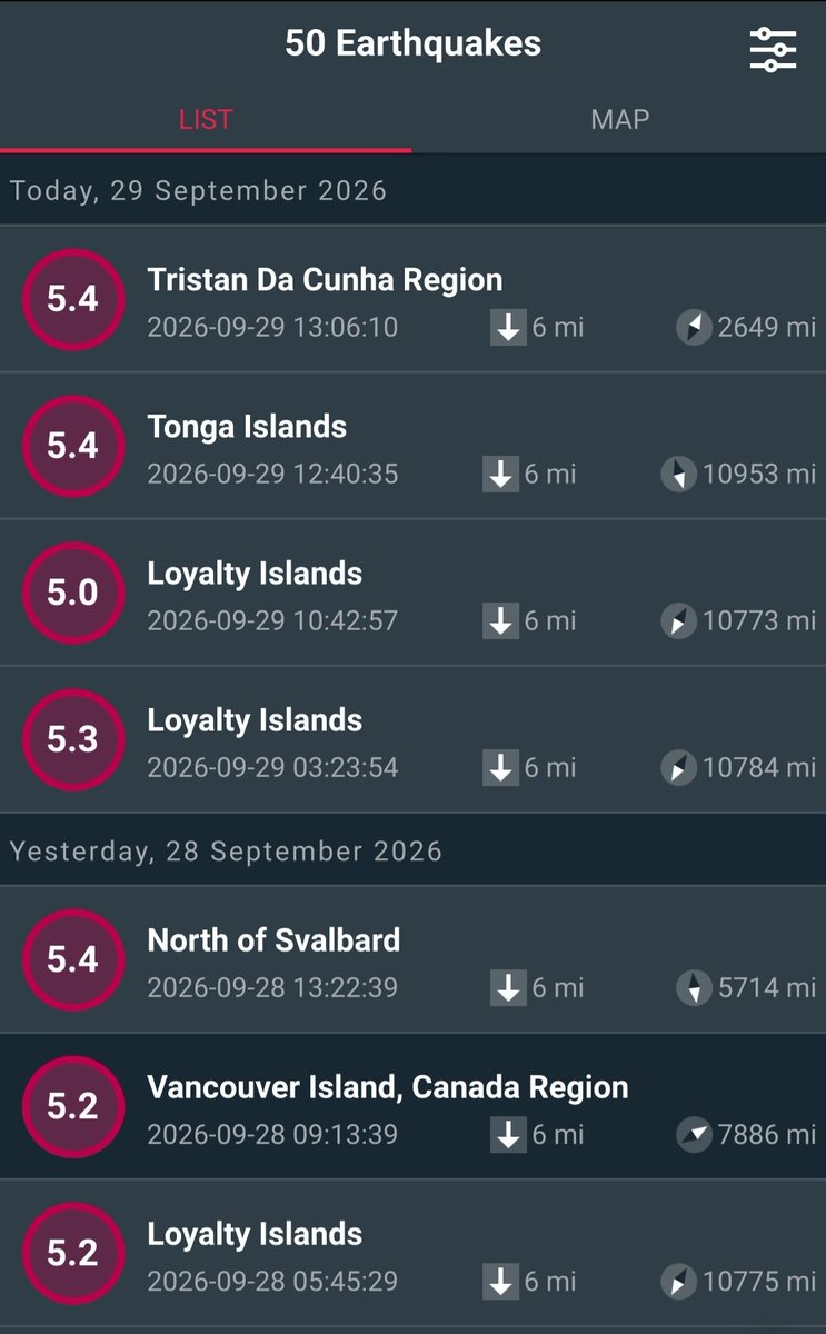 TreeHuggingJedi's tweet photo. @StefanBurnsGeo Stefan, can you tell us why so many of these eq's are registering at a depth of 6 miles?
Been this way since I started using the app 6 years ago
thx https://t.co/kvKGA2hgdB