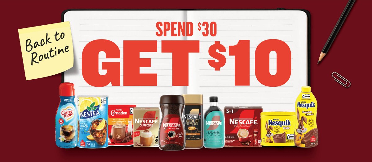 SnippInc's tweet photo. Nestlé Canada has launched a national back-to-school promotion across its beverage portfolio.

Consumers who spend $30 on qualifying Nestlé beverages can upload a receipt to receive a $10 prepaid digital Mastercard® reward.
Details: https://t.co/BxTLjCy50X 

#cpgmarketing https://t.co/737CwBgE9x