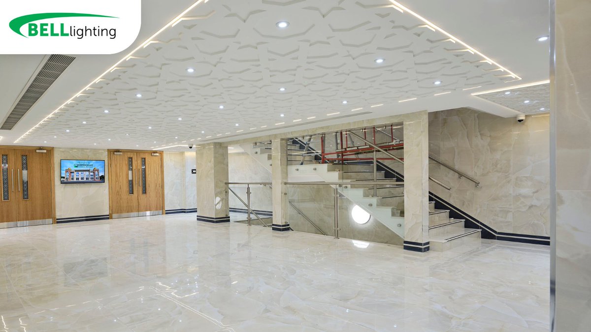 belllighting's tweet photo. As part of the Birmingham Central Mosque expansion, 744 Firestay Geo Sustainable Modular LED Downlights were installed, alongside 72 Arial Multi T-Pro LED Panels and 37 Deco Grande LED Bulkheads.
Read the full case study: https://t.co/EipElZNUYA
#belllighting #lighting https://t.co/5XmgeI7cBf