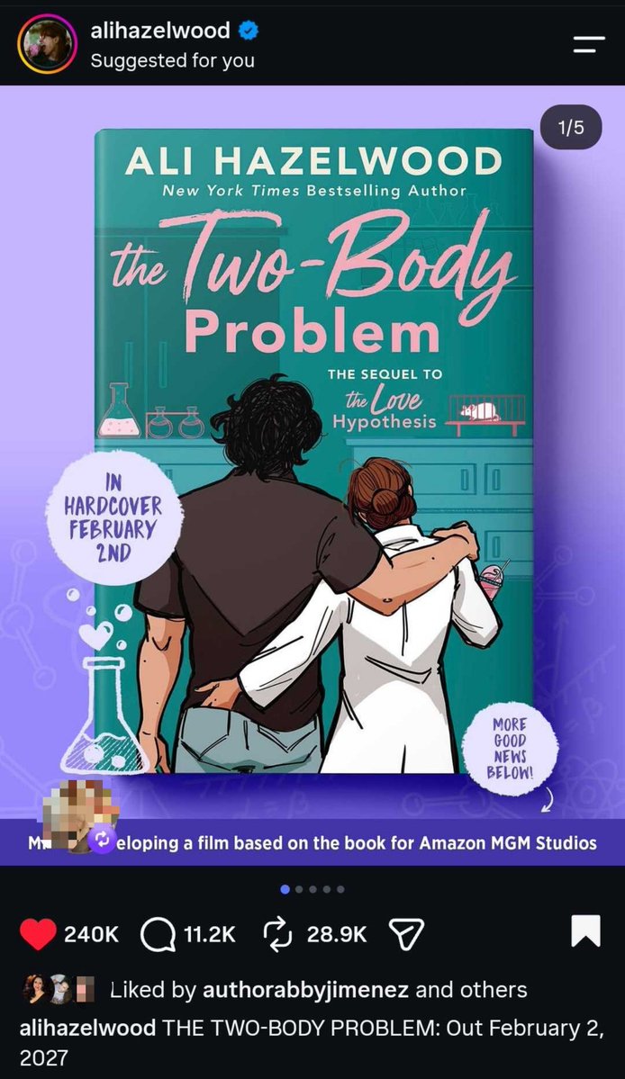 Sup_Varshini's tweet photo. Oh my god! The way I gapsed!!! Guess bday month is gonna be happy 🥹😭🫶🏽⚗️🧪🥼👩🏽‍🔬💙💚💜🤍🖤
#TheLoveHypothesis
#TheTwoBodyProblem https://t.co/L1f4vJXvGT