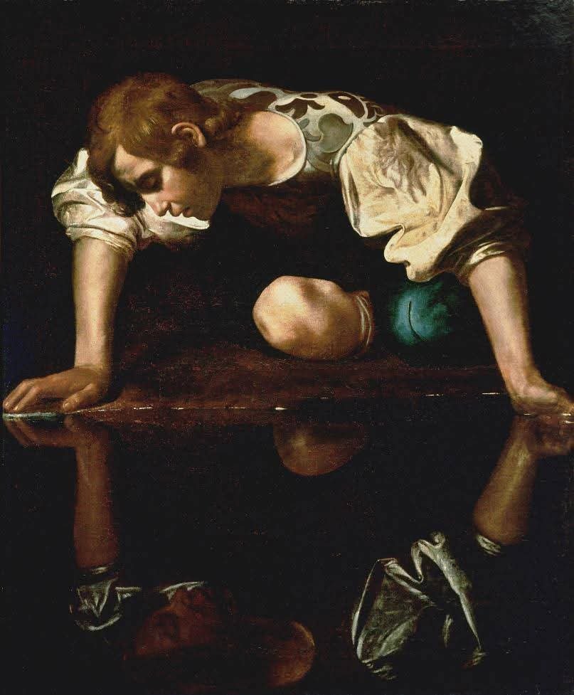 RamellaUgo's tweet photo. Caravaggio Narciso https://t.co/XPqVyZL4IX