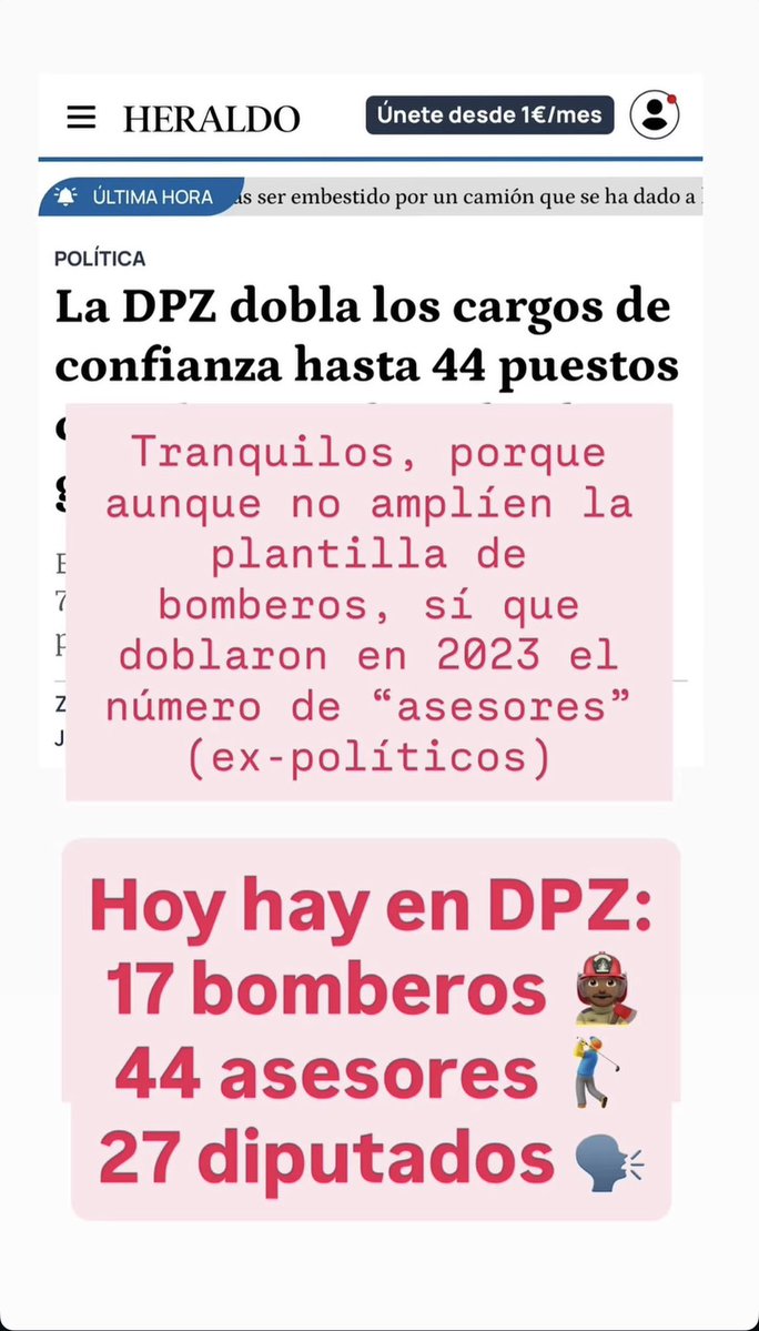 mapquet2's tweet photo. 44 asesores tiene la DPZ
Hoy solo 17 bomberos para toda la provincia de Zaragoza, Sanchez Quero dimisión y sus cómplices y encubridores lo mismo https://t.co/nZdnufqf9q