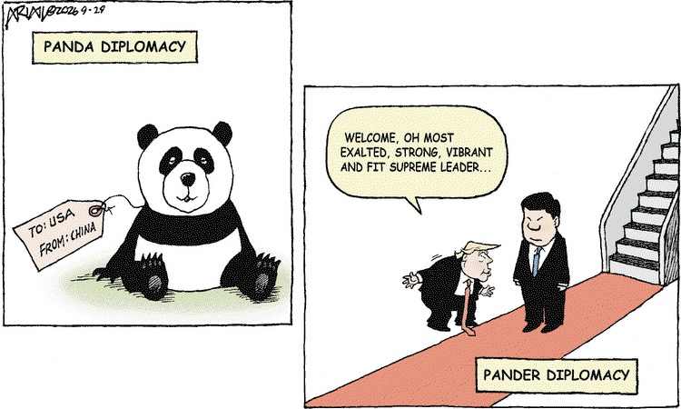 ablueview's tweet photo. A Review of the Trump - Xi Summit #ABlueView 🧵
 
#TrumpIsDestroyingAmeirca #ChinaRising
1/2 https://t.co/ouqE6teeu1