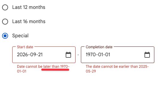 dvlysenko's tweet photo. Google got into some time loop? Or this is domain from the past when internet haven’t even existed? 💀💀💀 https://t.co/Kxp1F2e6p2