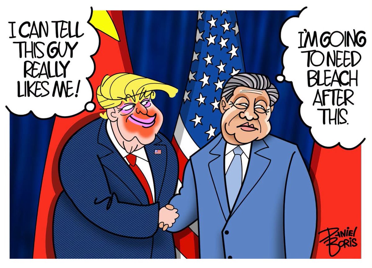 ablueview's tweet photo. A Review of the Trump - Xi Summit #ABlueView 🧵
 
#TrumpIsDestroyingAmeirca #ChinaRising
1/2 https://t.co/ouqE6teeu1