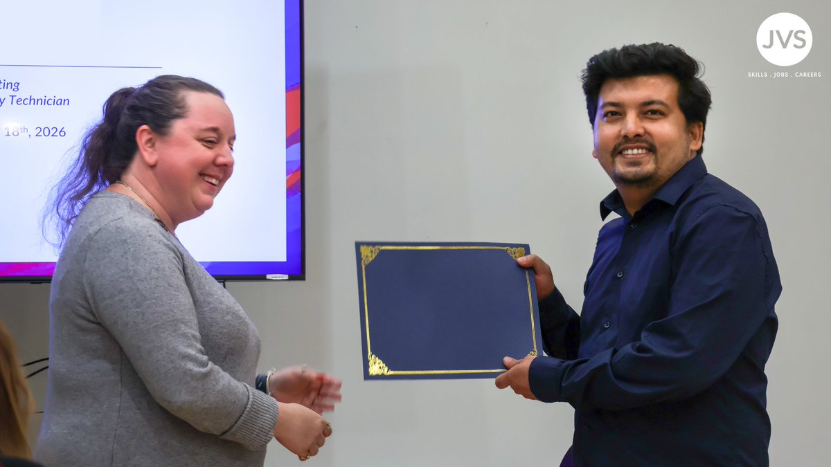 JVSBoston's tweet photo. This month we celebrated our Pharmacy Technician Training Program graduates! This talented cohort of students spent the summer preparing for careers as Pharmacy Technicians with our partners at @BostonChildrens and @CVSHealth. We are so proud of you, graduates! https://t.co/V3d10v6nU7