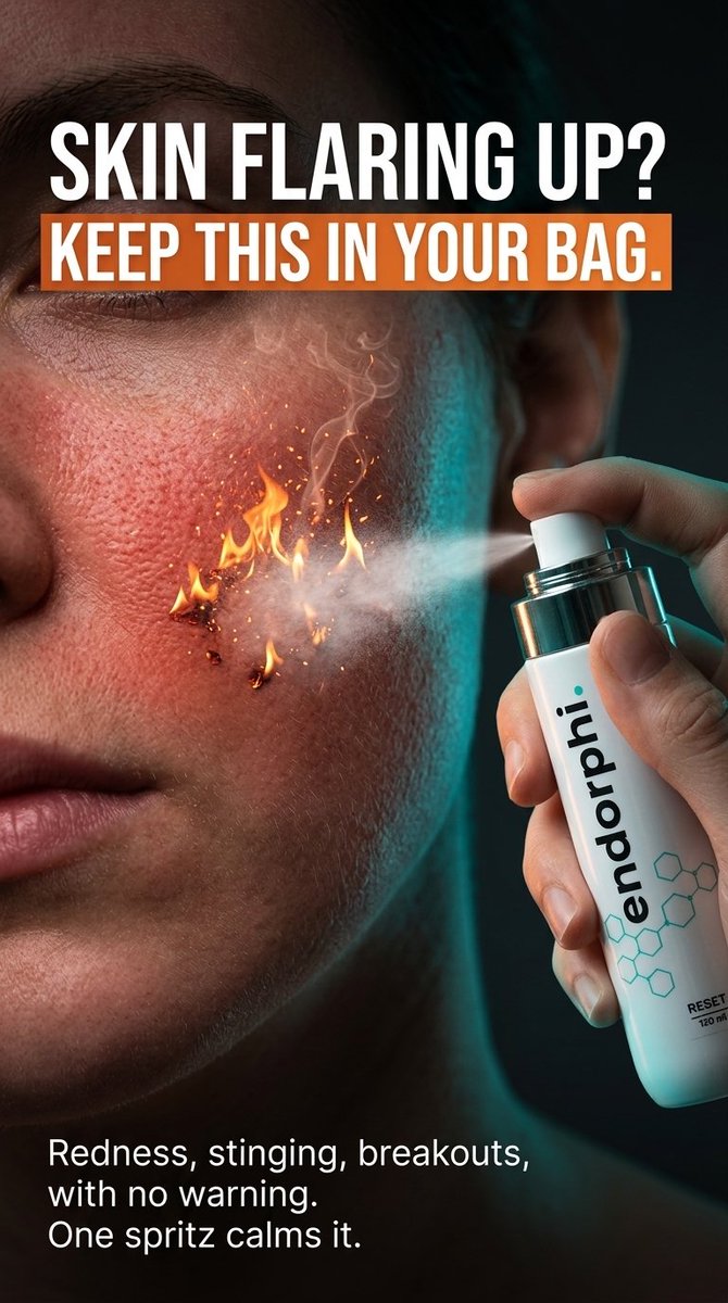 Salarmy_Studio's tweet photo. Some crazy static ad concept made for Endorph, a Hypochlorous Acid Face &amp; Body Spray brand

Want something crazy like this for your brand? Send me a dm.

#staticads https://t.co/cqKUlC2w99