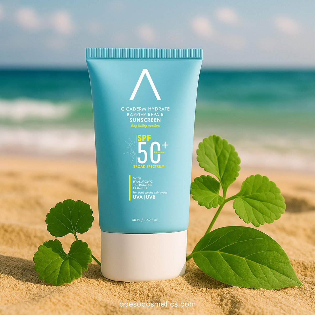 JenBelfigleich's tweet photo. Enjoy the sun without forgetting your skin! With Cicaderm SPF 50 Sunscreen, you get high protection, skin-repairing benefits, and a lightweight texture. Enriched with Centella Asiatica, it protects and soothes skin. Non-sticky, water-resistant, and https://t.co/jcwBby7gva