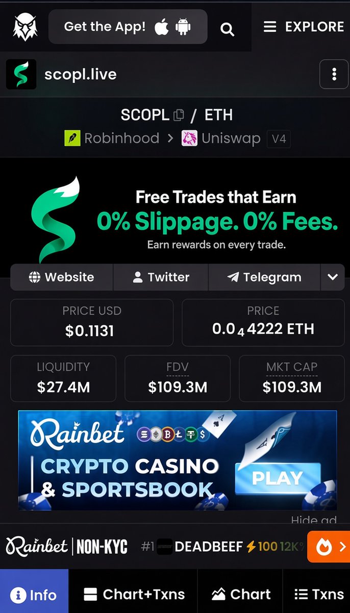 apewifbeanie's tweet photo. Once V3 and app is on playstore.
I believe. That's why I keep adding.
Getting through pullbacks, chops and generally boring days will be rewarding. Not just a meme, will become obvious very soon. Have seen swap coins reach higher valuations without coin integration or actual working app. 
$SCOPL