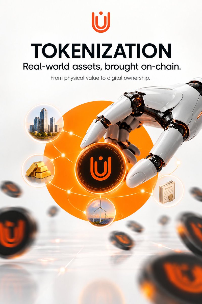 utugoio's tweet photo. Real-world value is becoming digital.

Tokenization connects assets like real estate, commodities, and infrastructure to the blockchain—unlocking new ways to access, represent, and transfer value.

The future of ownership is on-chain. 🟠

#Tokenization #RWA #Blockchain #UTUGO https://t.co/NImSrmWMEe