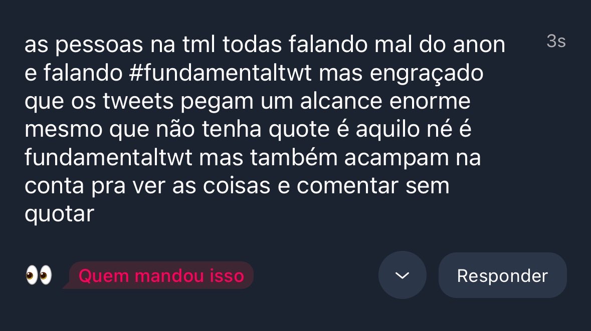 anonimoengene's tweet photo. são os que mais entram aqui com medo de serem falados https://t.co/79cfTGj3Jt