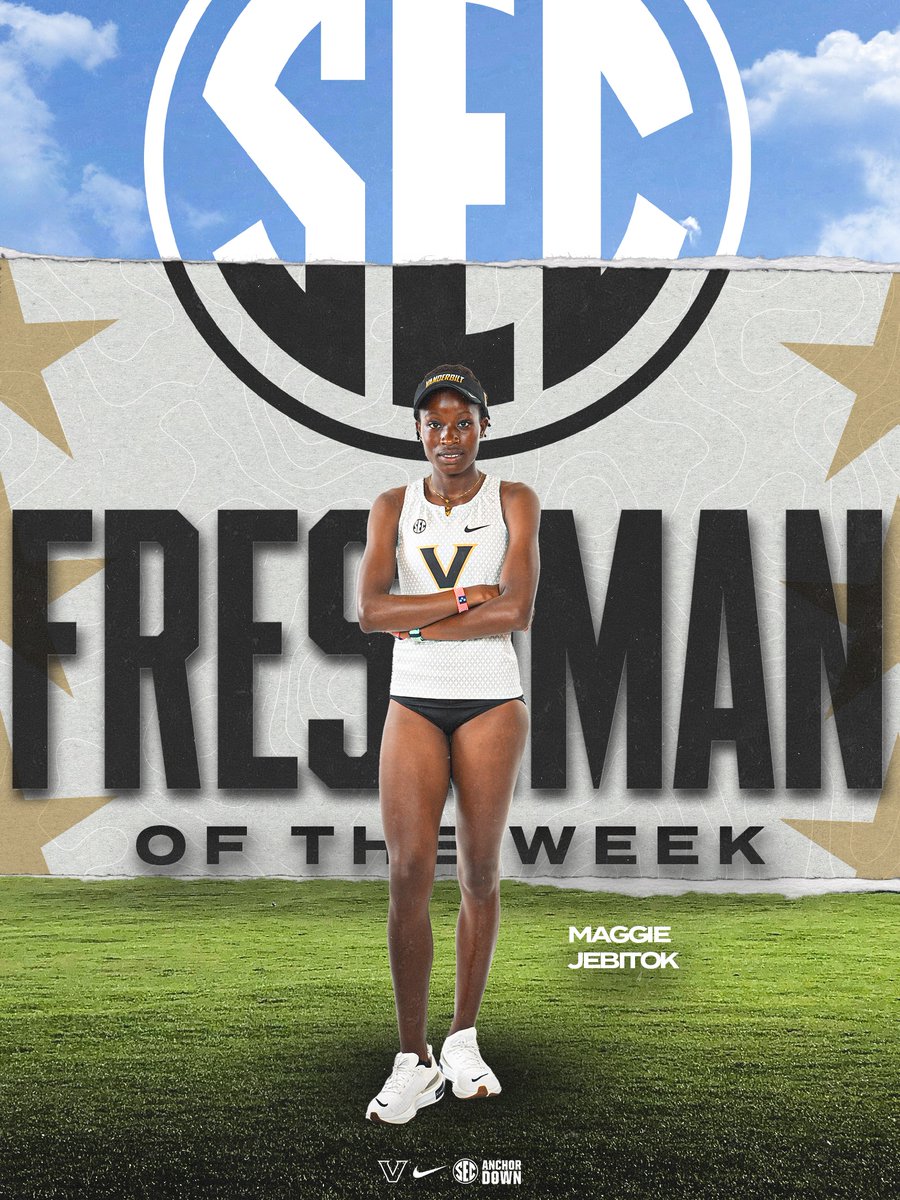 vandyxctrack's tweet photo. SEC FRESHMAN OF THE WEEK

Congrats, Maggie!

#AnchorDown https://t.co/2BhYNp7X8f