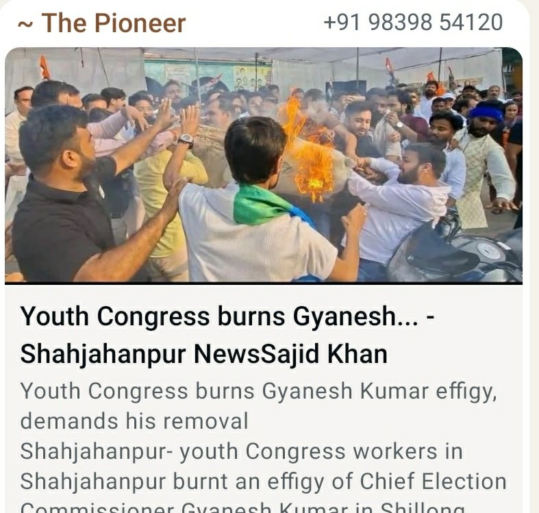 GayatriAwasthi's tweet photo. वोट चोर गद्दी छोड़ का नारा बुलंद किया कांग्रेस ने https://t.co/LAzPRMTNTh