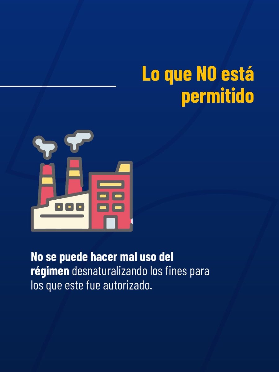 SENAE_Aduana's tweet photo. ¿Sabes qué es el Régimen 21 y cómo protege al comercio justo en el Ecuador? 📦🏗️
El Régimen 21 es una herramienta clave para incentivar la producción nacional y las exportaciones. Permite el ingreso de mercancías al país con suspensión de tributos, bajo una condición clara: transformarlas para su posterior exportación.
Sin embargo, este beneficio debe utilizarse con total transparencia:
🚫 Lo que NO está permitido: Desnaturalizar su uso o dar a la mercancía un fin distinto al autorizado.
 ⚖️ Comercio justo: Existen reglas claras para garantizar una competencia equitativa en la industria. 
🔍 Control permanente: En el Servicio Nacional de Aduana del Ecuador investigamos, detectamos y sancionamos el mal uso de los regímenes aduaneros.
El compromiso con el desarrollo del país exige el cumplimiento de la ley. ¡Avanzamos con transparencia y control! 💪 #SomosLaNuevaAduanaDelEcuador