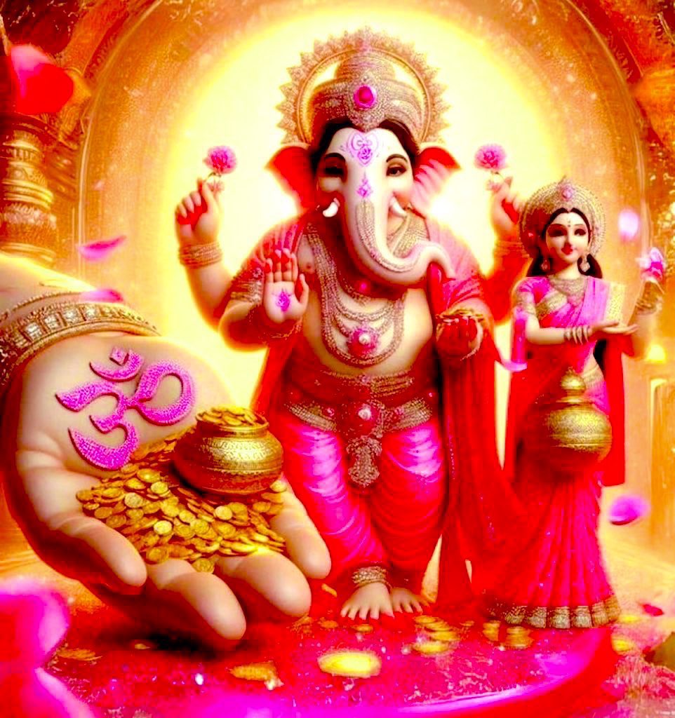 Gravim71's tweet photo. जय जय जय गणपति गणराजू।
मंगल भरण करण शुभ काजू॥
जय गजबदन सदन सुखदाता।
विश्व विनायक बुद्घि विधाता॥
वक्र तुण्ड शुचि शुण्ड सुहावन।
तिलक त्रिपुण्ड भाल मन भावन॥
राजत मणि मुक्तन उर माला।
स्वर्ण मुकुट शिर नयन विशाला॥
पुस्तक पाणि कुठार त्रिशूलं।
मोदक भोग सुगन्धित फूलं।।
🌹ॐगं गणपतये नमः🌹 https://t.co/WFXy44ROq6