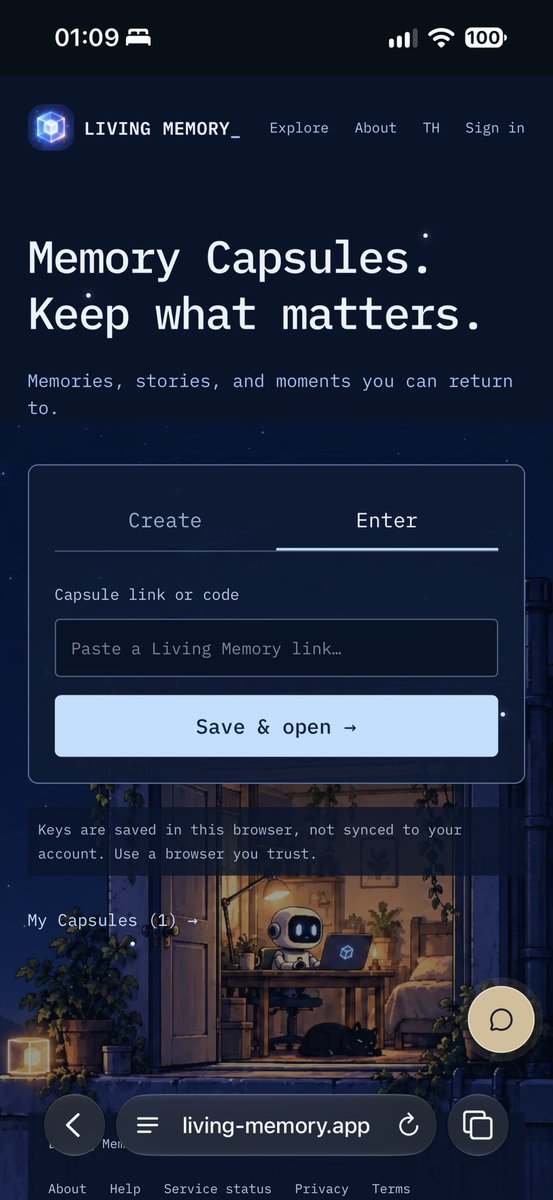 v1b3_x's tweet photo. The house is open, but the cashier isn’t.

If anything feels missing or out of place, I’ll get a feedback box up soon. 555

Free capsule is like a Minecraft sandbox but it’s a blank universe, nothing even single blocks.

For me and my friends we call it “wormholes for agents” 😂 https://t.co/8QcbcsFbB6