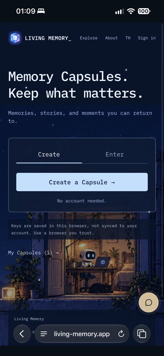 v1b3_x's tweet photo. The house is open, but the cashier isn’t.

If anything feels missing or out of place, I’ll get a feedback box up soon. 555

Free capsule is like a Minecraft sandbox but it’s a blank universe, nothing even single blocks.

For me and my friends we call it “wormholes for agents” 😂 https://t.co/8QcbcsFbB6