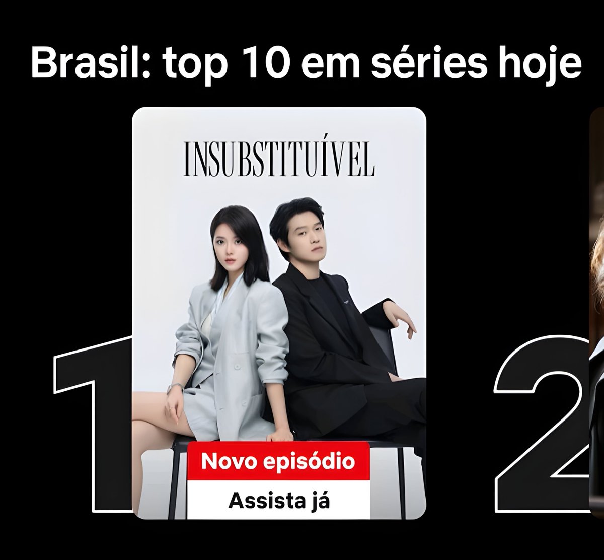 CDramaBR's tweet photo. 🇨🇳 #Irreplaceable chegou fazendo história!

O C-drama da Youku estreou em 1º lugar no Top 10 da Netflix Brasil.
É a primeira vez que um drama chinês debuta no topo da maior plataforma de streaming do mundo. https://t.co/o0oSvuqKaT