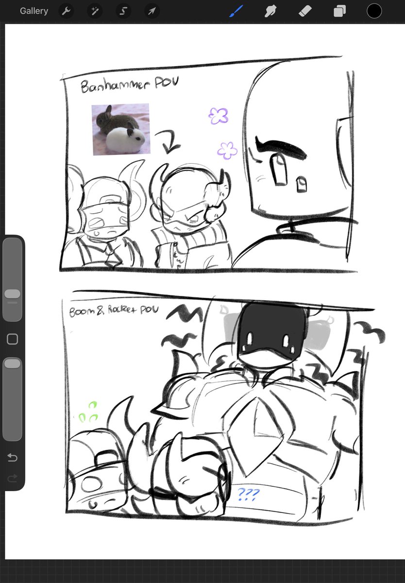 gummywrapper's tweet photo. yall think banhammer also finds smaller inphernals cute. dats why he wants to protect them 
#phighting https://t.co/Jtpxx3mIKV