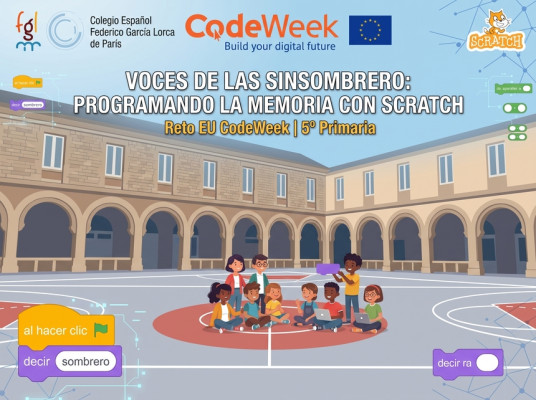 FranciscoGonGal's tweet photo. La @CodeWeekEU nos ha aprobado la actividad sobre #LasSinSombrero que he preparado para mis alumnos de 5º Primaria en el @fgl_paris 

#SomosCodeEU #EUCodeWeek 

👉https://t.co/vRFXdO5HgP https://t.co/BL0TMo1UQ6