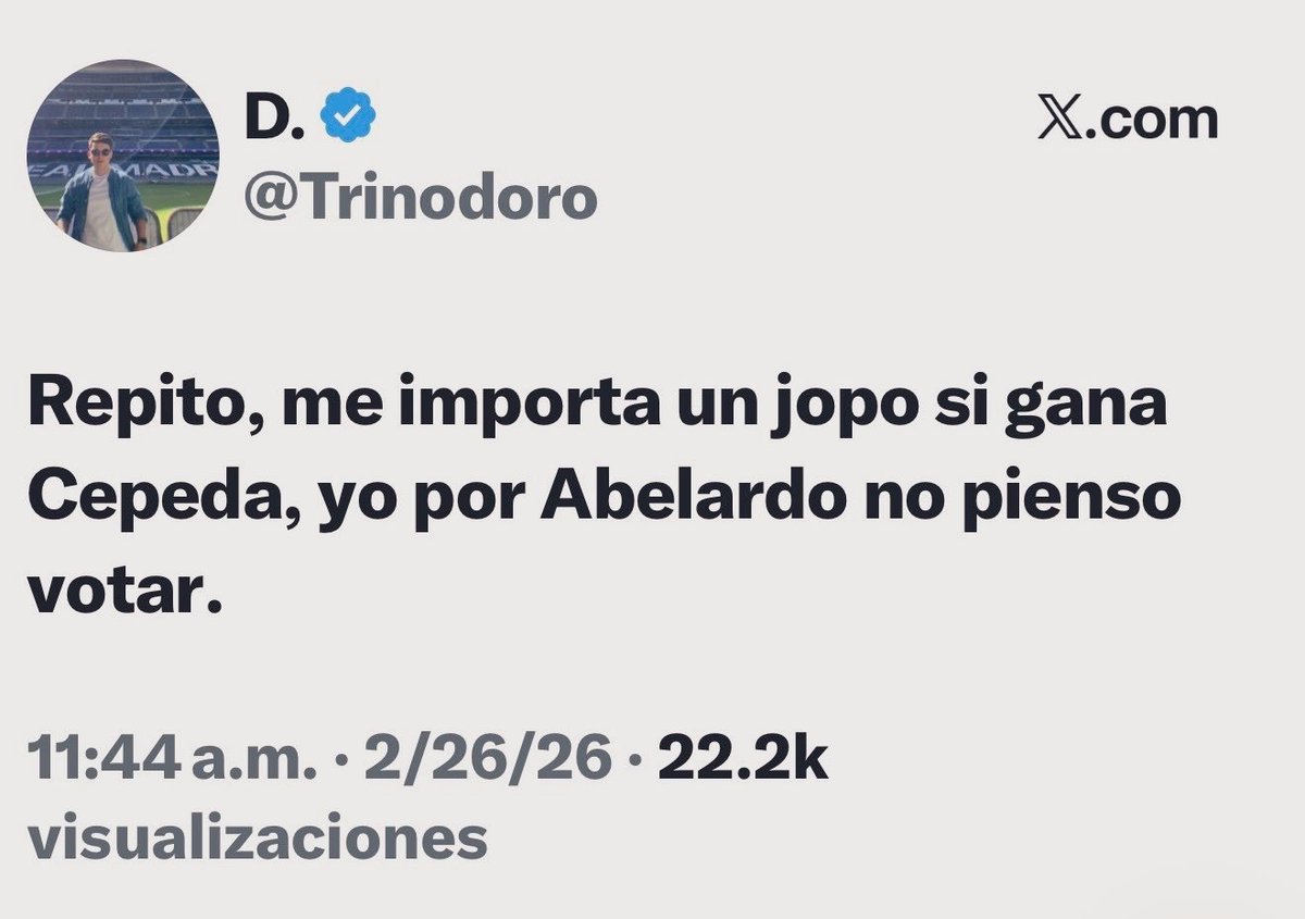 SammyDomina's tweet photo. @Juan_gp7 @NataliaVG06 @CeDemocratico Y esas son actuales, yo tengo las de antes de elecciones
Cuando se sentían ganadores, esos pobres seres belicosos llenos de odio y resentimiento tienen la neurona justa para no ensuciarse encima https://t.co/xDiQimhqKv