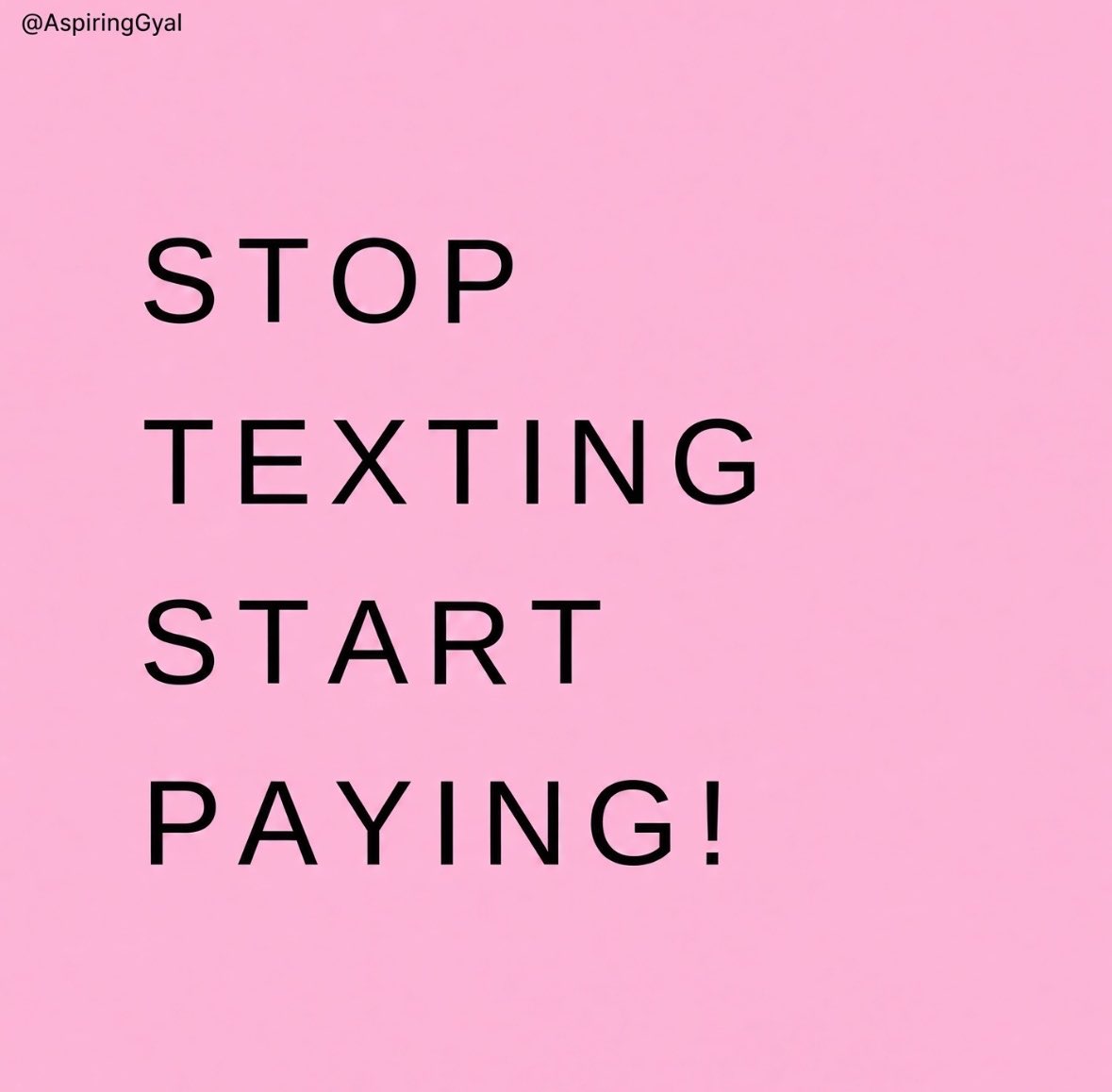 AspiringGyal's tweet photo. Stop sending paragraphs. Start sending deposits. 💅
If your pocket is quiet, your texts can stay on read. https://t.co/IqKxl4gtnW