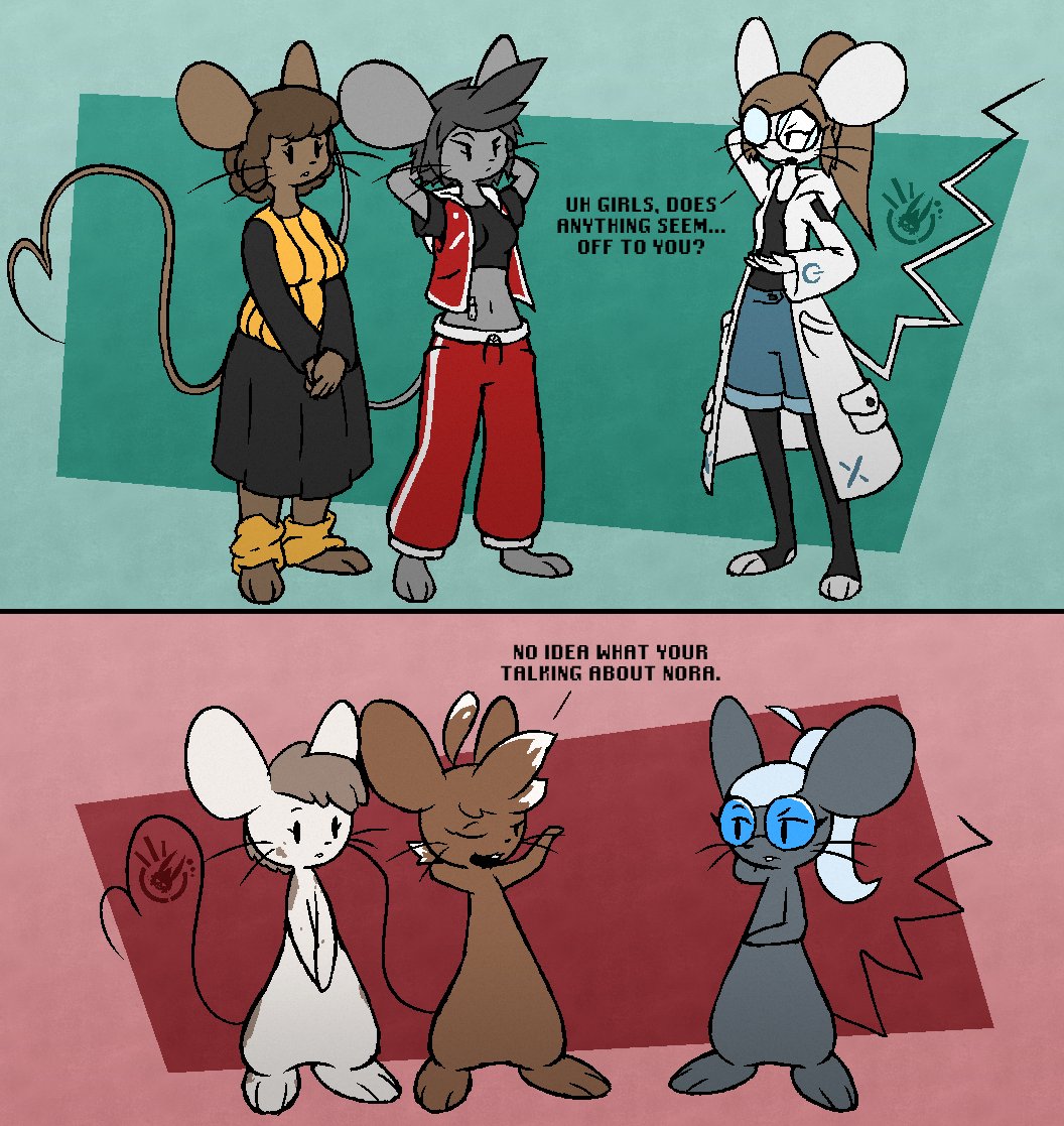 SketchSuke's tweet photo. Beth notices something odd today.

Nora, Jess &amp; Camille belong to @ArtistBroth https://t.co/kjlqLeDNJW