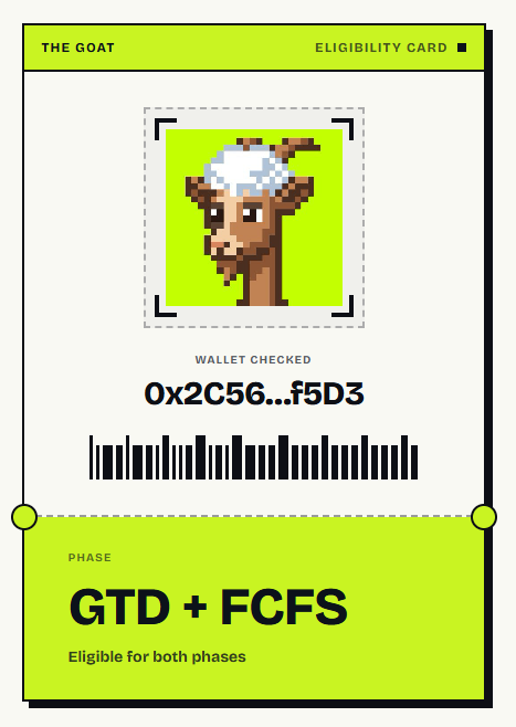 ExeArindam's tweet photo. Im ready for the mint thanks @7thegoat 

All minting details shared on this artical from the @7thegoat team 

Excited for the 1 OCT 

LFG 

check you status on - https://t.co/zfnaSj80C8 https://t.co/L48P9FjpSq