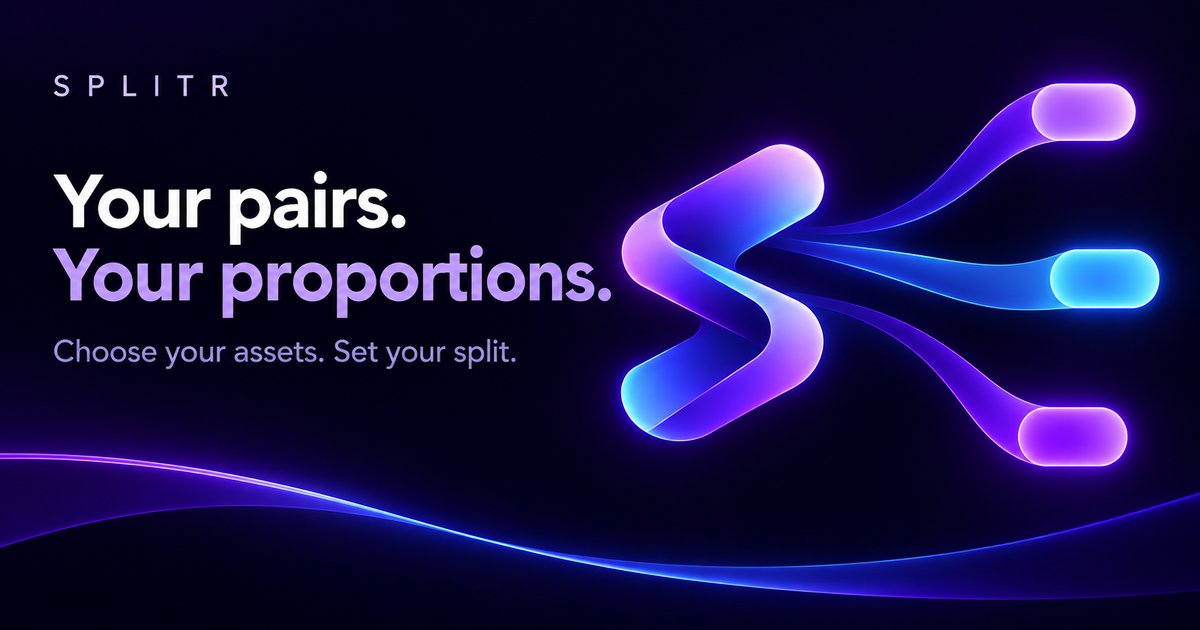 SPLITRfund's tweet photo. One token. Three pairs. Your call.

Which quote assets would you choose—and why?

Explore the options in SPLITR's Solana liquidity studio, then reply with your split.

https://t.co/Jrn30jI2bD https://t.co/mPFqyAVINg