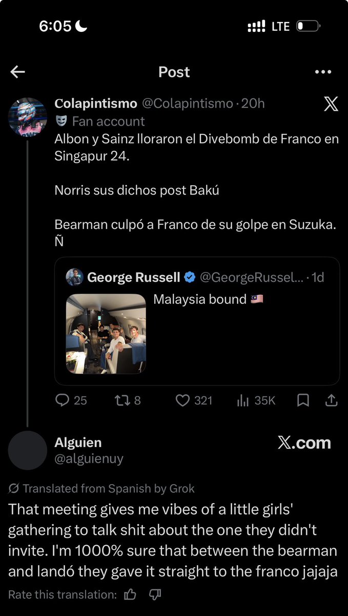 jmistro_'s tweet photo. @norriistar What’s stopping him from having his mom in the pits 
Jeez I struggle to understand these Argentinians fr
At least with football it wasn’t this bad 
F1 is more complex for them https://t.co/OerebC5TRN