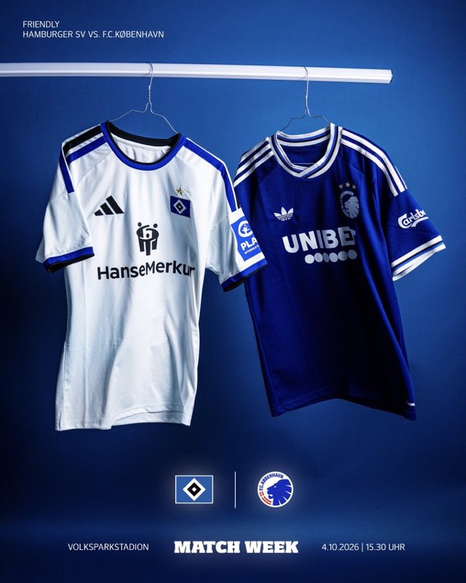 HSV_Turk's tweet photo. 🔥 DOSTLARLA DOSTLUK MAÇI 🔥

Takımımız kardeş kulüp Kopenhag ile 4 Ekim'de hazırlık maçı yapacak. 

💙🤍🖤 

🇩🇪 x 🇩🇰

#nurderHSV https://t.co/F1ZQSlsAIl
