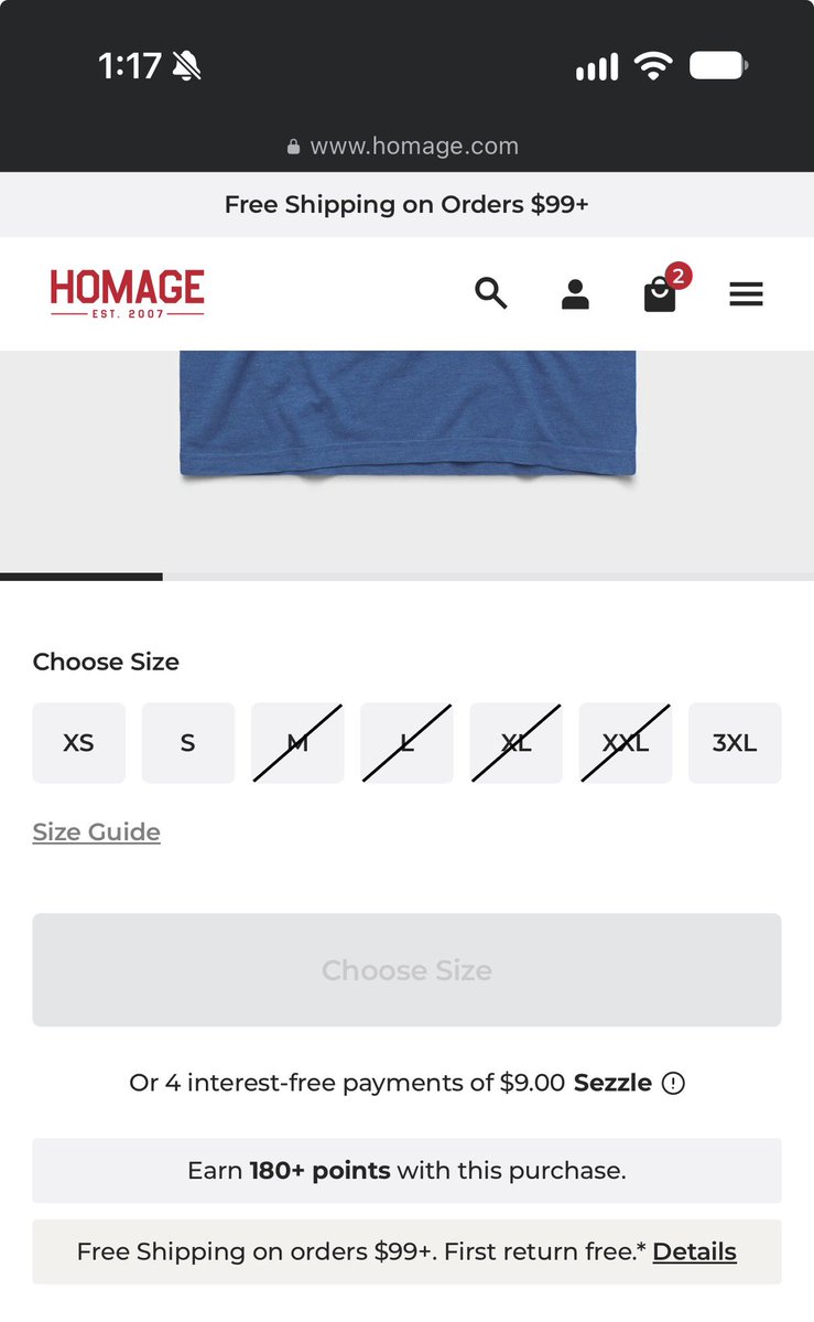 bjacobs222's tweet photo. @HOMAGE just curious how often do you restock shirts? https://t.co/IdKNHhCnLd