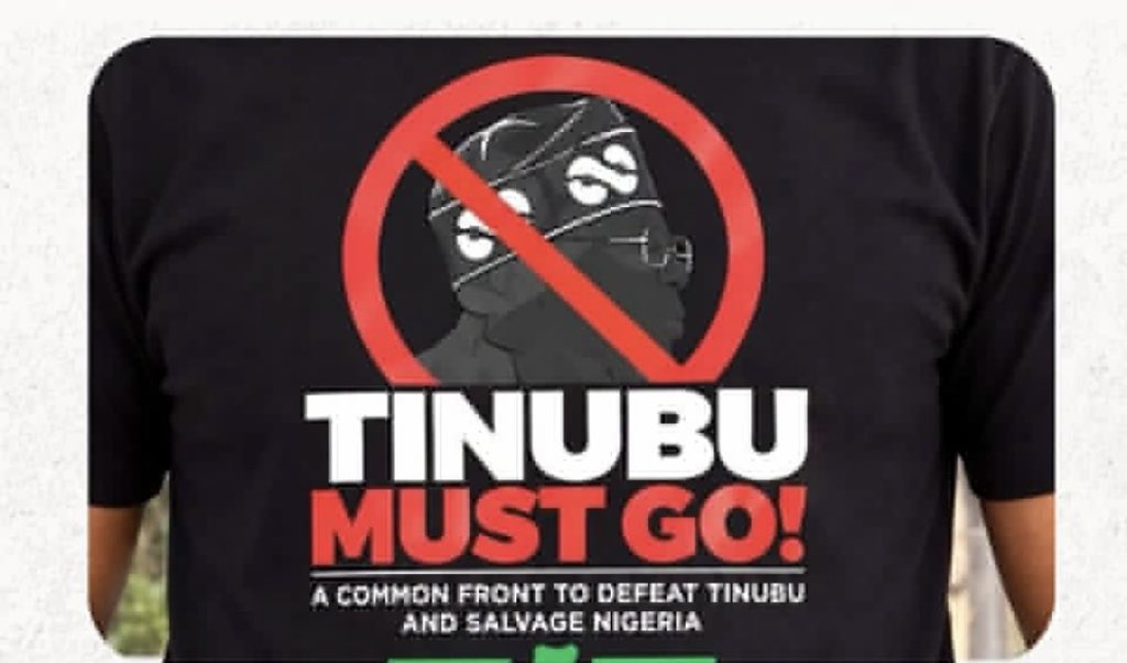 NigeriaStories's tweet photo. Borno State Police Arrest Five Men For Wearing ‘Tinubu Must Go’ T-Shirts, Remand Them In Prison https://t.co/IpUP6eb0Mi