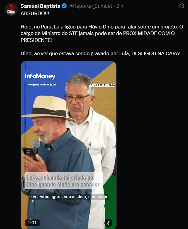 _jacksonbss's tweet photo. @nomeobjeto @cabreloatips Sei que o Flavio não iria indicar do melhores nomes, mas me da um "odio" o Dino como ministro, pois suas decisoes e falas são todas politicas partidarias. https://t.co/n4DvdmZ9Lb