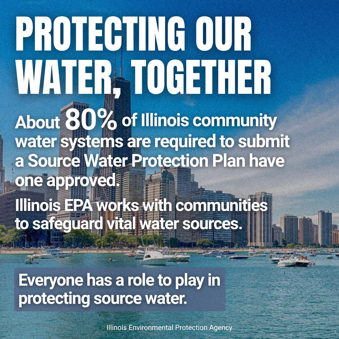 ILEPA's tweet photo. It’s Source Water Protection Week! 💧🌎

Protecting our drinking water starts at the source. Learn more about how Illinois EPA and communities across the state work together to protect groundwater and surface water from contamination.

🔗 Learn more: https://t.co/9pEZXvJUO4 https://t.co/XDwn3VRj6a