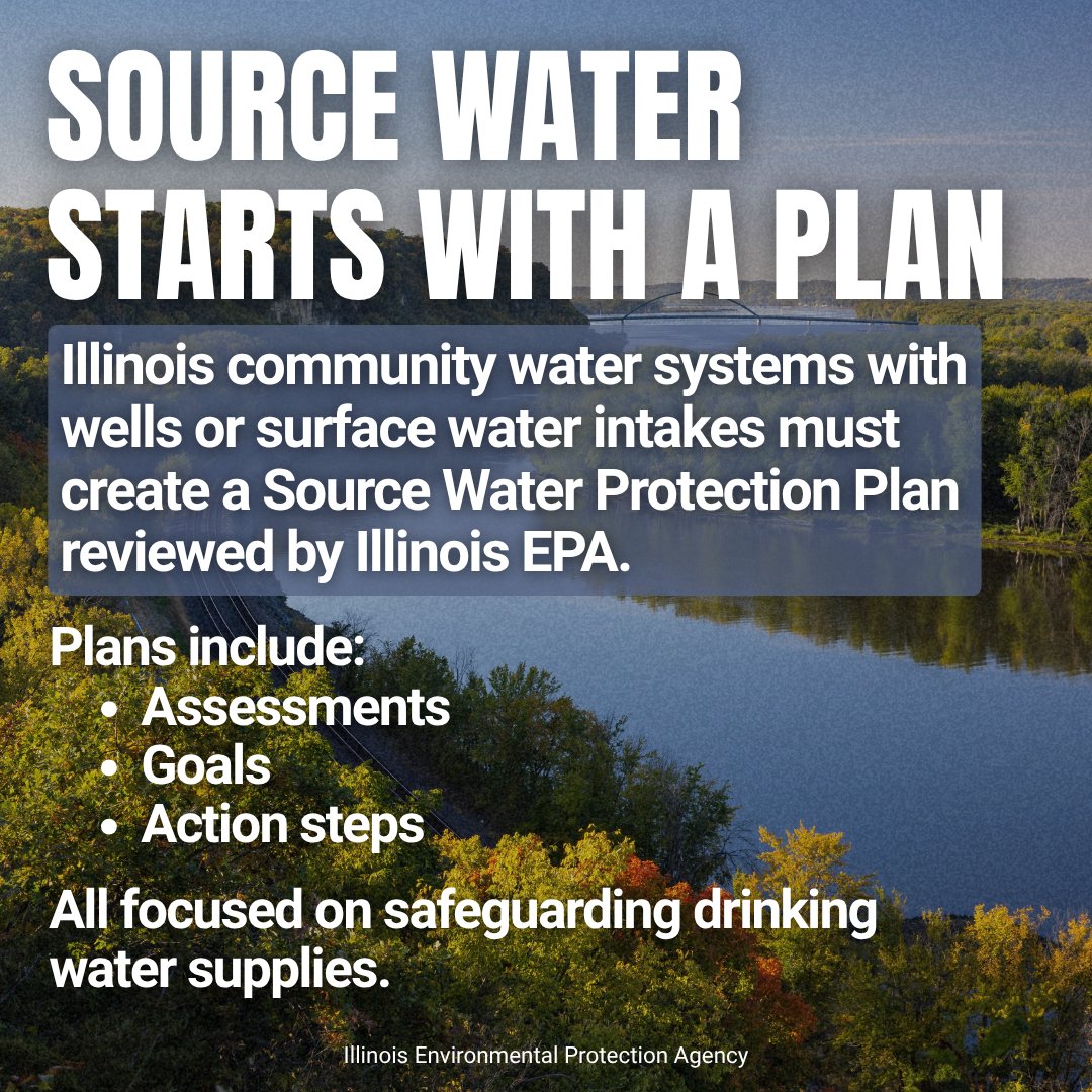 ILEPA's tweet photo. It’s Source Water Protection Week! 💧🌎

Protecting our drinking water starts at the source. Learn more about how Illinois EPA and communities across the state work together to protect groundwater and surface water from contamination.

🔗 Learn more: https://t.co/9pEZXvJUO4 https://t.co/XDwn3VRj6a