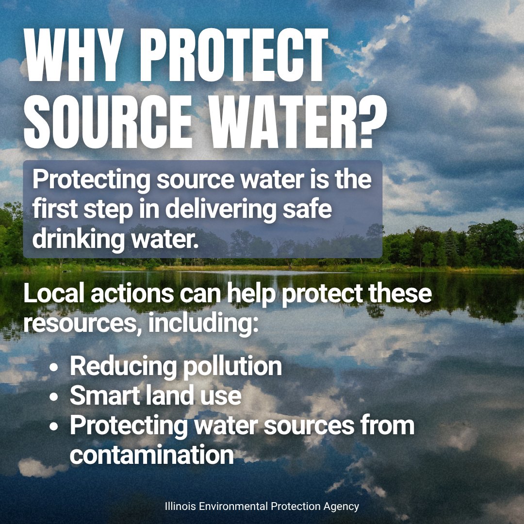 ILEPA's tweet photo. It’s Source Water Protection Week! 💧🌎

Protecting our drinking water starts at the source. Learn more about how Illinois EPA and communities across the state work together to protect groundwater and surface water from contamination.

🔗 Learn more: https://t.co/9pEZXvJUO4 https://t.co/XDwn3VRj6a