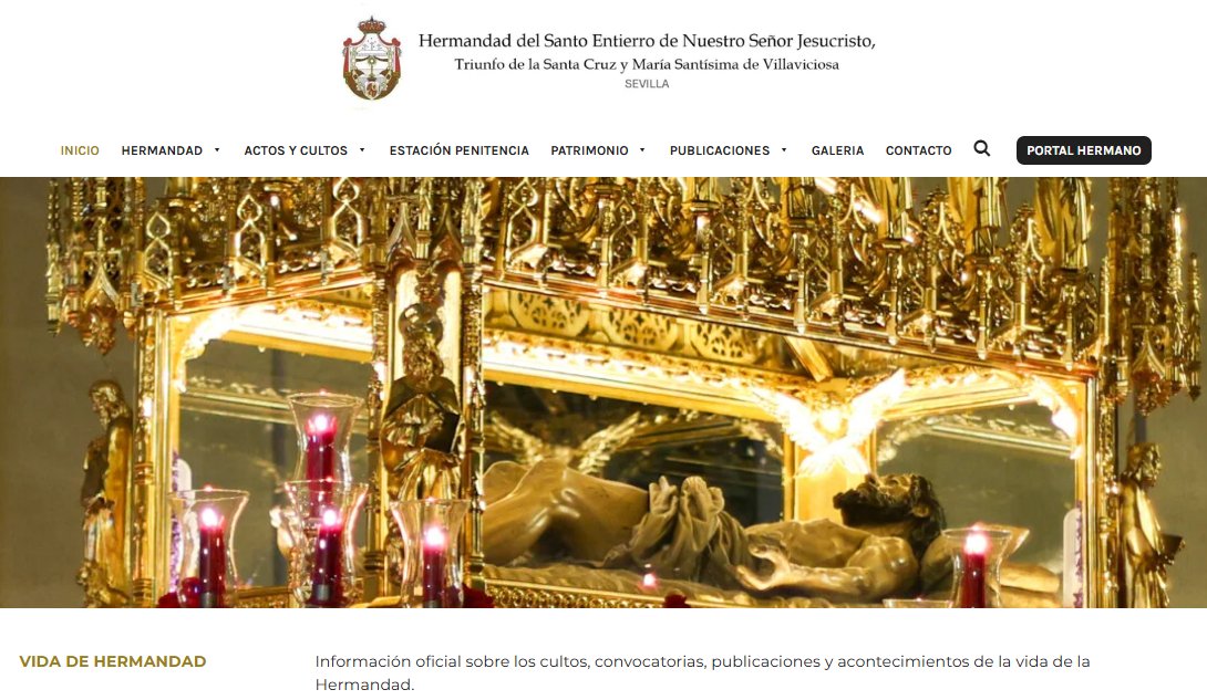 GHermandades's tweet photo. Hemos inaugurado la remodelada web del Santo Entierro en Sevilla y nuestro nueva plataforma del portal del hermano. Estamos muy orgullosos del resultado de espectacular página que ha sido posible gracias a la impresionante colaboración con su Junta de Gobierno. Muchas gracias. https://t.co/Lvdyr1ryrH