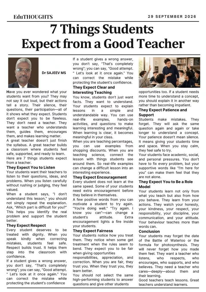 BenSorowen's tweet photo. What Students Really Want
They may never say it directly.

But their silence, questions, mistakes, smiles, participation—and even their behaviour in the classroom—are constantly telling you something. https://t.co/wrNv4vnY4Z