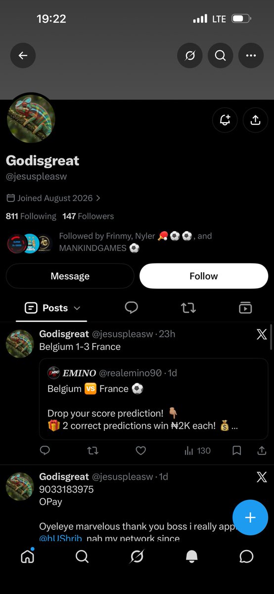 gbemi_world89's tweet photo. @EDITSWITHJOSH He just keep changing is username sir 
Block him now https://t.co/3UFv0nuSdW