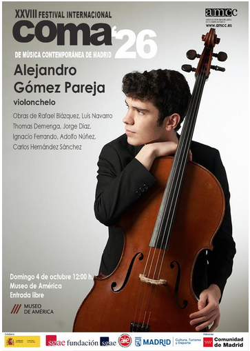 Adolfo_Nunez's tweet photo. Este gran violonchelista reestrena mi obra "Dole", de 1981. Es curioso observarnos mediante restos arqueológicos como este.
domingo 4-octubre-26, 12h00
Museo de América, c) Avenidad de los Reyes Católicos 6, Madrid
+info
https://t.co/BcxKOTJUbd
https://t.co/42ox7mC5ic https://t.co/MnfbFAcQRF